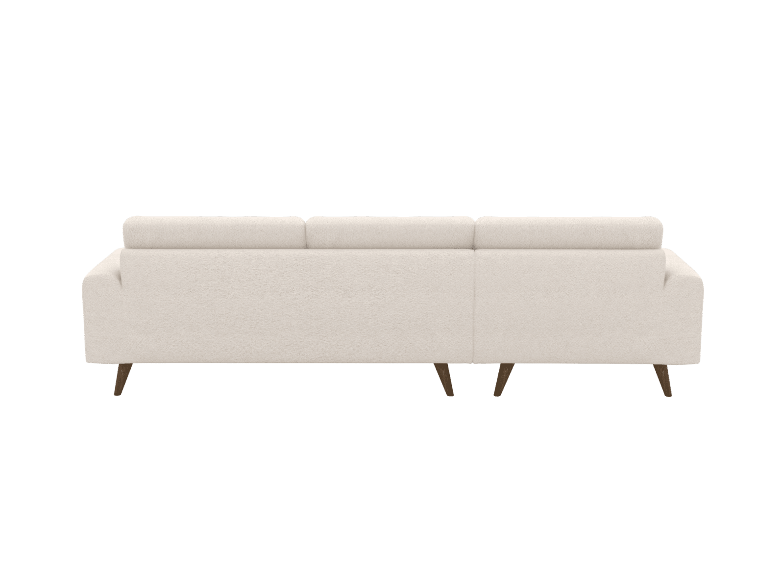 Dane Kent Bisque Chaise Sofa - 3 Seater color Kent Bisque