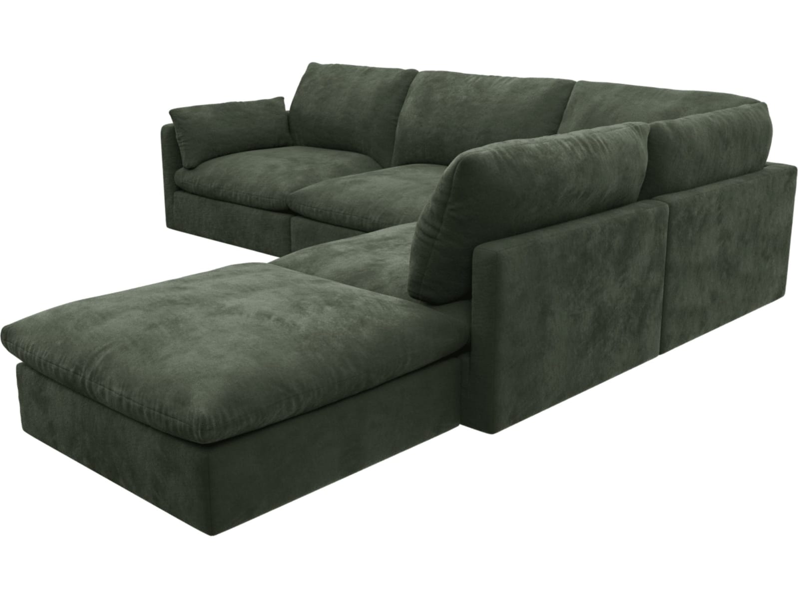 Willow Muse Forest Modular Sofa - 5 Seater RAF Terminal color Muse Forest