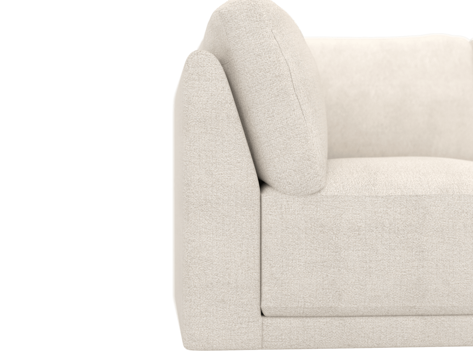 Emily Modular Sofa Noa Fog - 3 Piece color Noa Fog