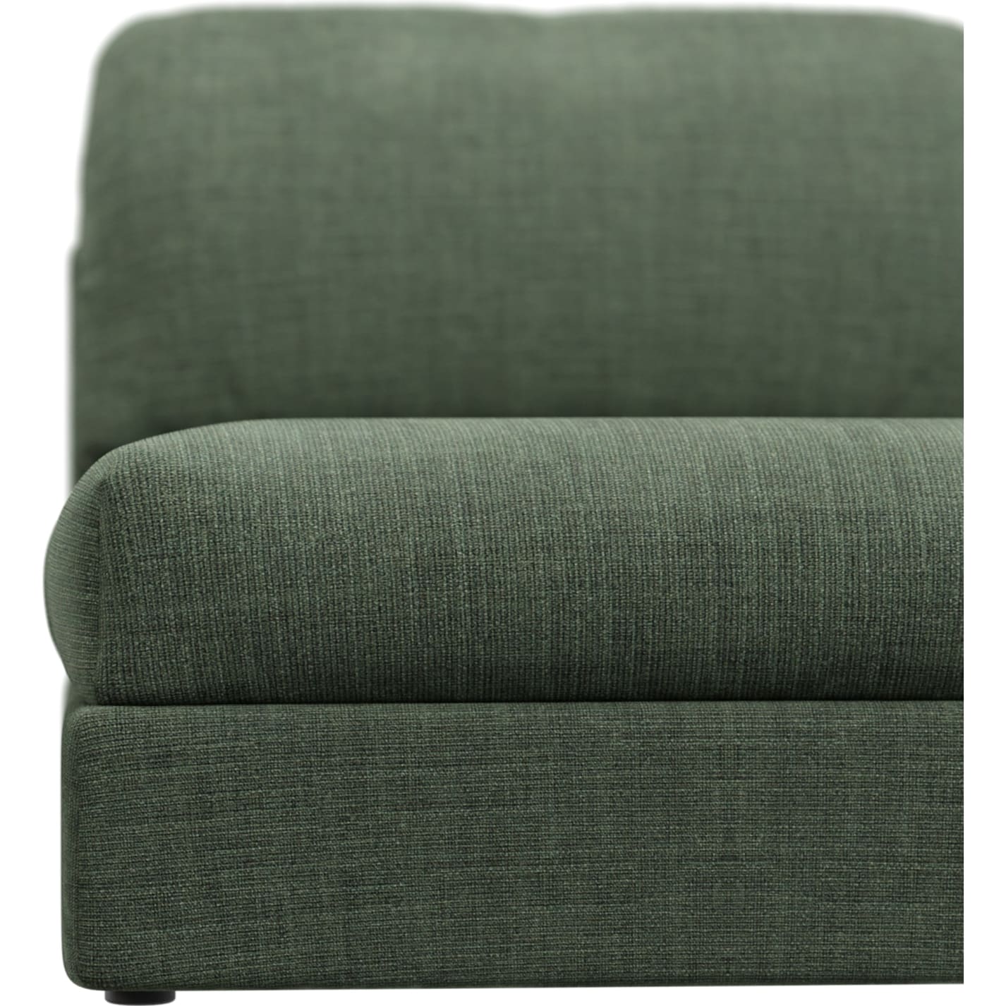 Finley Tribute Dark Jade Armless Sofa Chair Module color Tribute Dark Jade