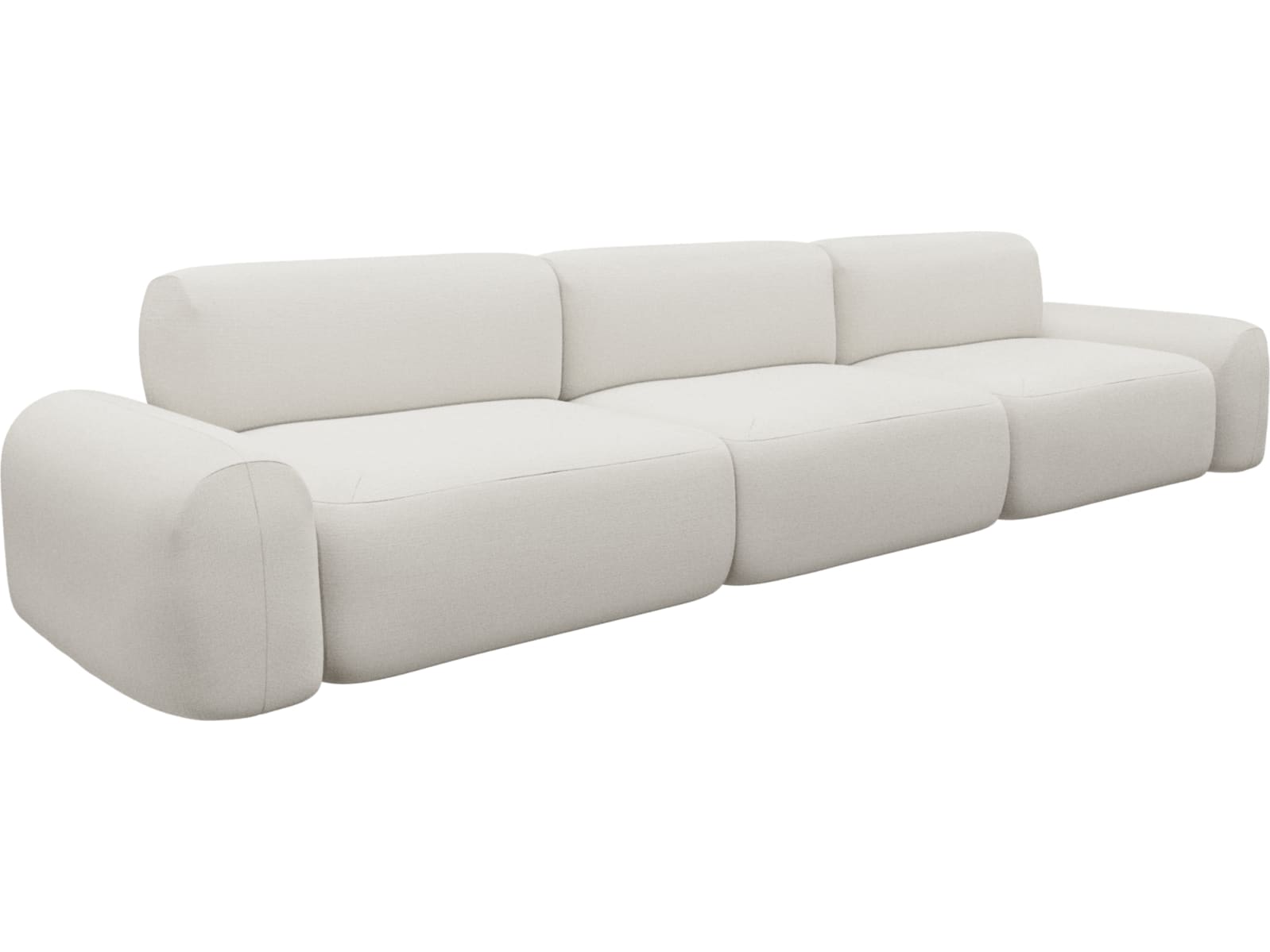 Beckett Tribute Ice Modular Sofa - 3 Seater color Tribute Ice