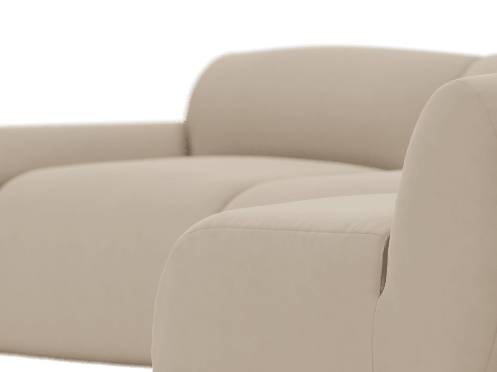 Malmo Blaze Latte Sofa - 4 Seater RAF Terminal color Blaze Latte