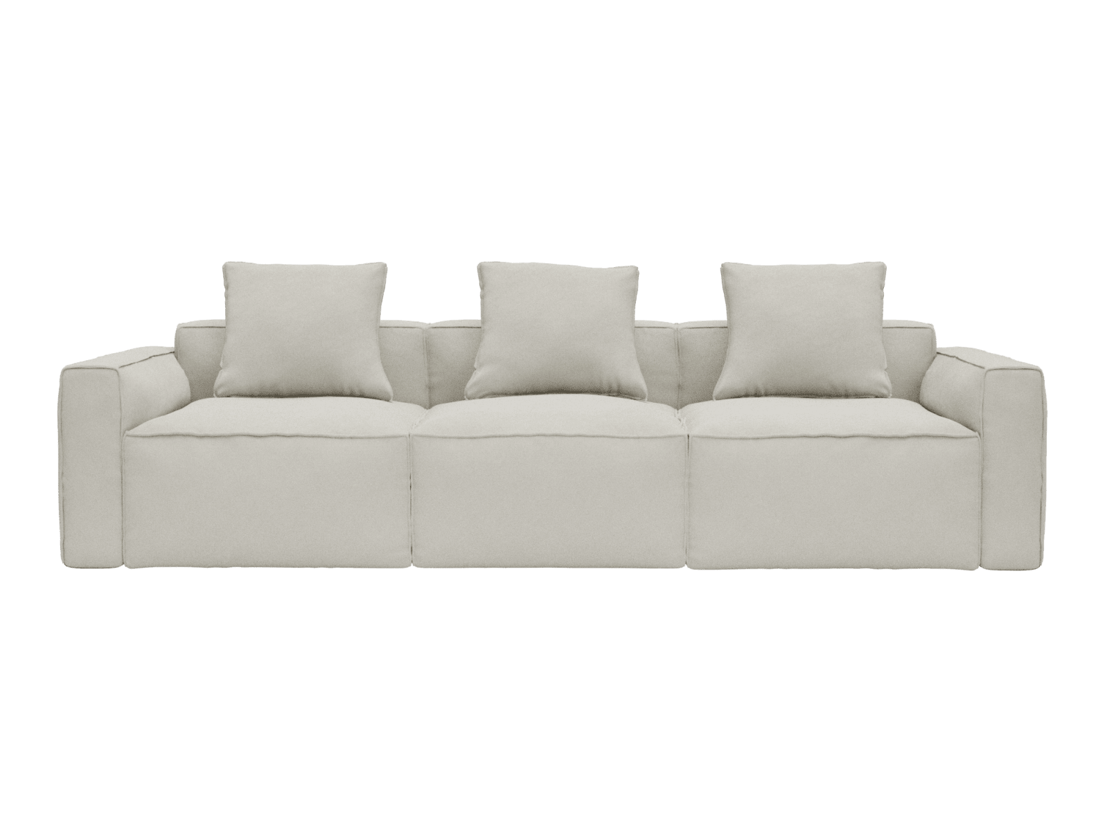 Riley Apt California Ivory Sofa - 3 Seater color California Ivory