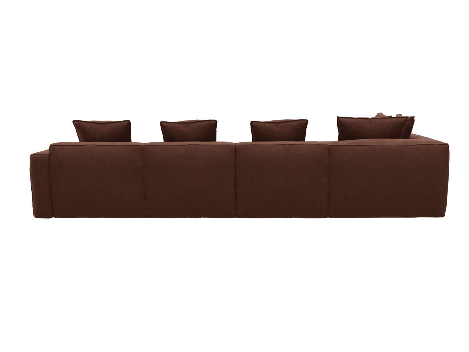 Riley Apt Muse Rust Sofa - 6 Seater LAF Terminal color Muse Rust