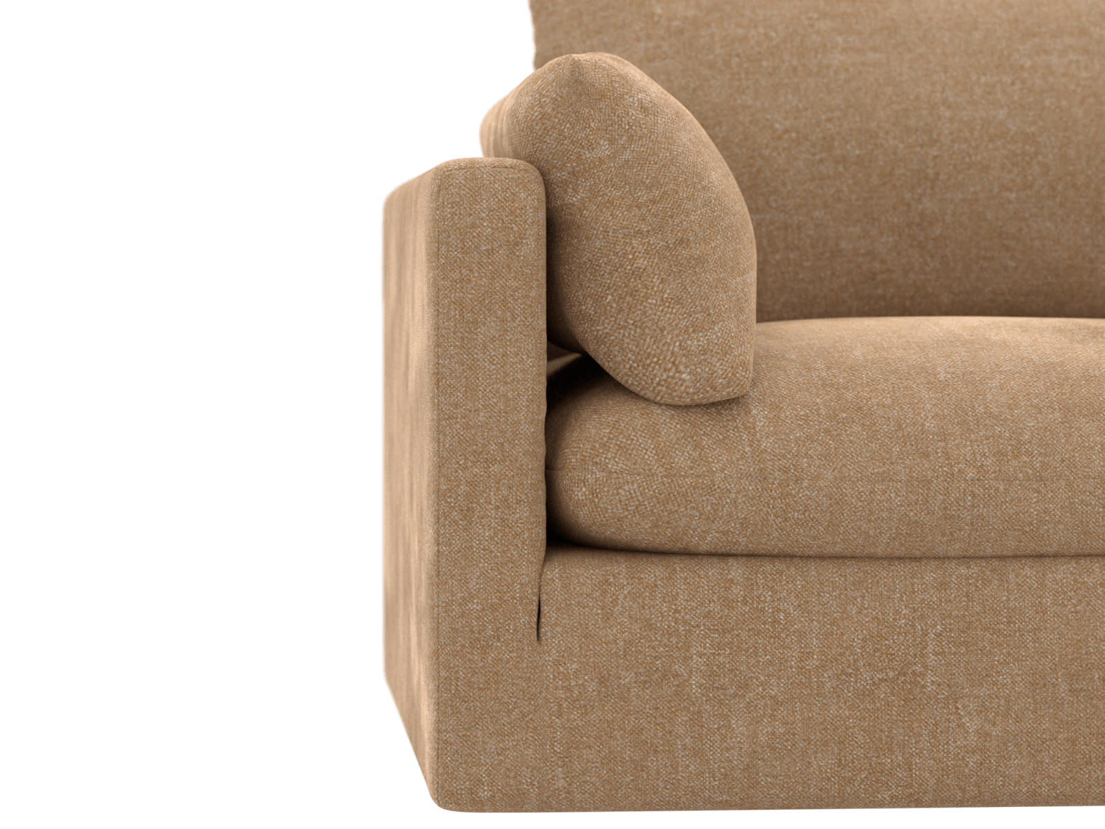 Willow Avon Honey 1 Seat Left Arm Facing Sofa Module color Avon Honey