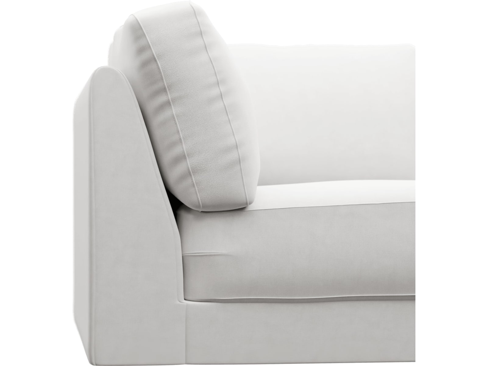 Monica Muse Frost Corner Sofa Chair Module color Muse Frost