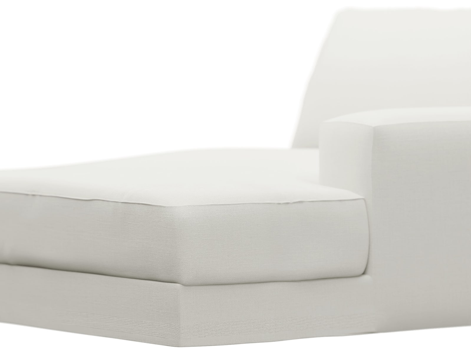 Monica Tribute Shell Right Arm Facing Chaise Module color Tribute Shell