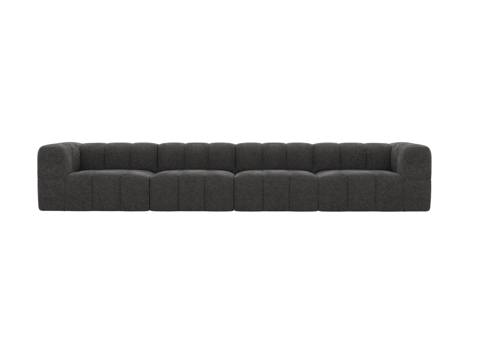 Lucello California Charcoal Modular Sofa - 4 Seater color California Charcoal
