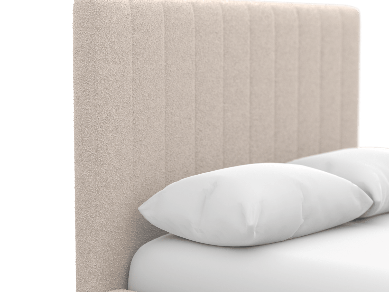 Brentwood Gas Lift Bed Boucle Pumice Double color Boucle Pumice