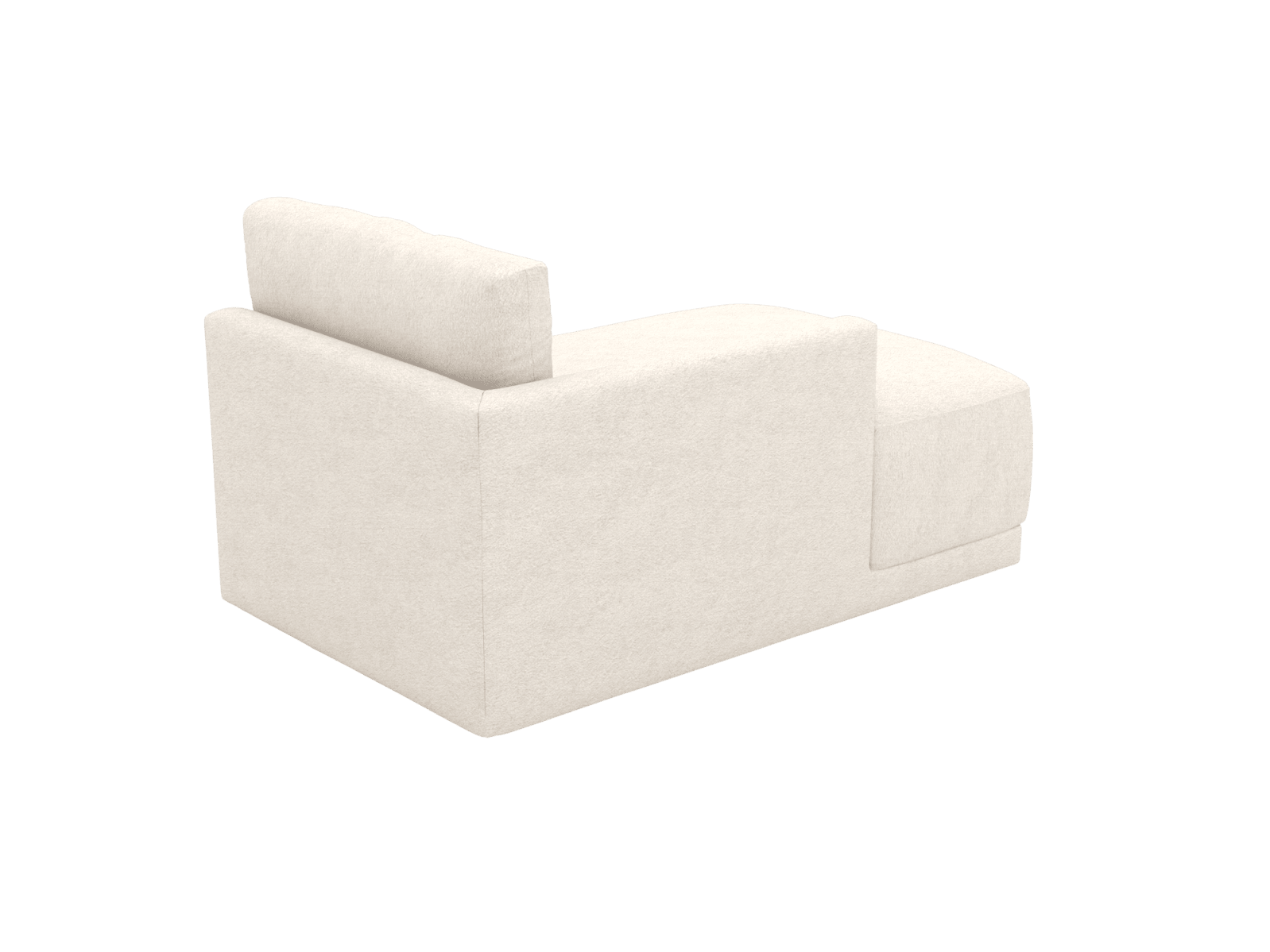 Haven Noa Fog Left Arm Facing Chaise Sofa Module color Noa Fog