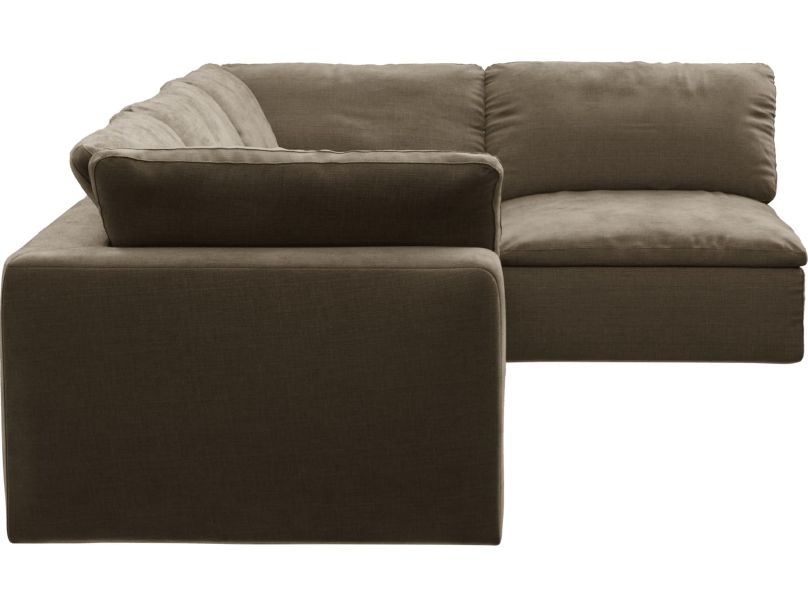 Cloud Deep Tribute Walnut Modular Sofa - 4 Seater color Tribute Walnut
