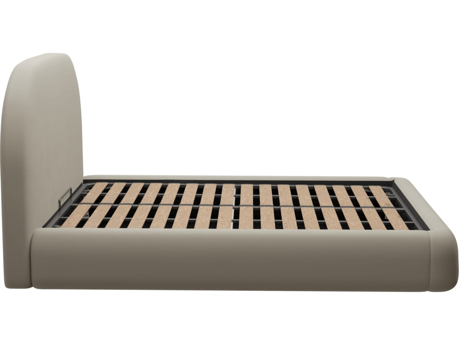 Capri Gas Lift Bed Plaza Natural color Plaza Natural