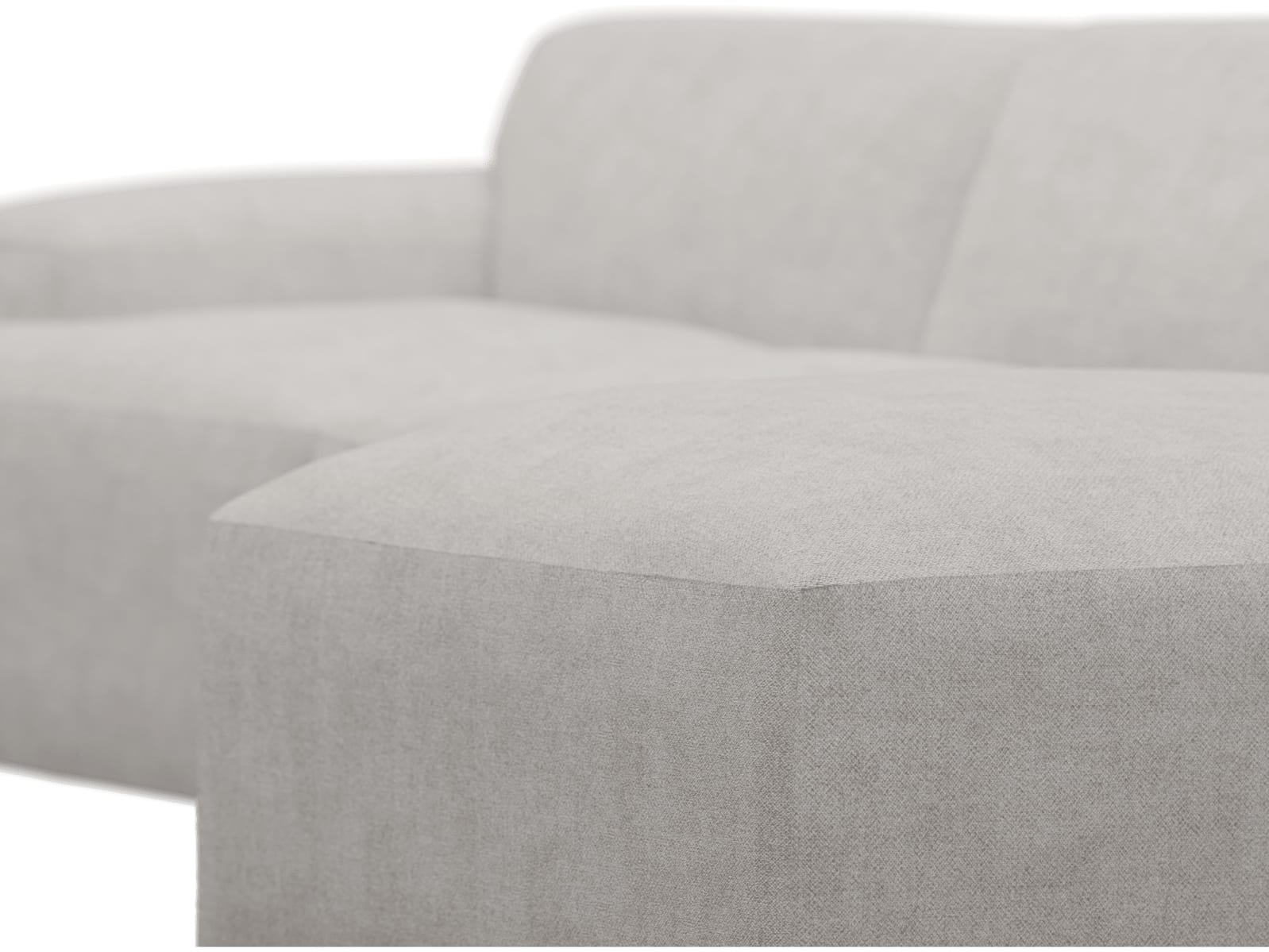 Copenhagen Avon Mineral Chaise Sofa - 3 Seater color Avon Mineral