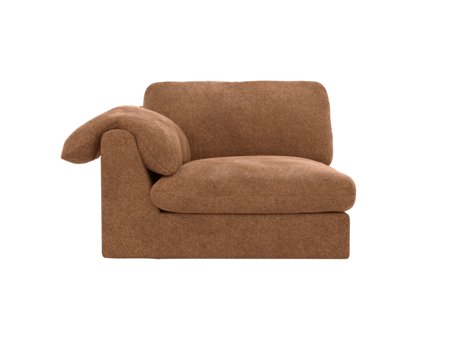 Ludlow Tribute Chestnut Left Arm Facing Chair Module color Tribute Chestnut