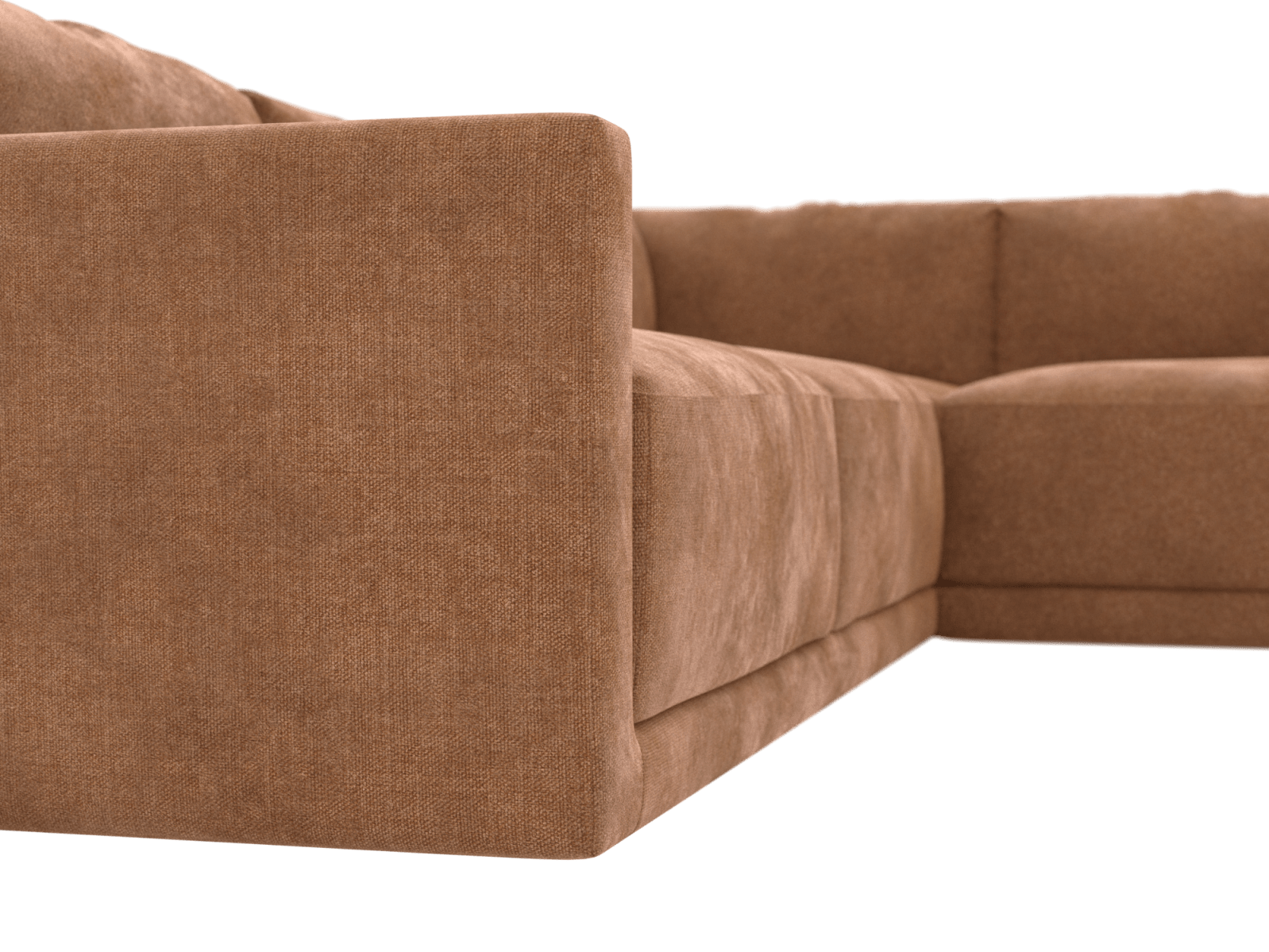 Haven Tribute Chestnut 7 Seater Corner Sofa color Tribute Chestnut