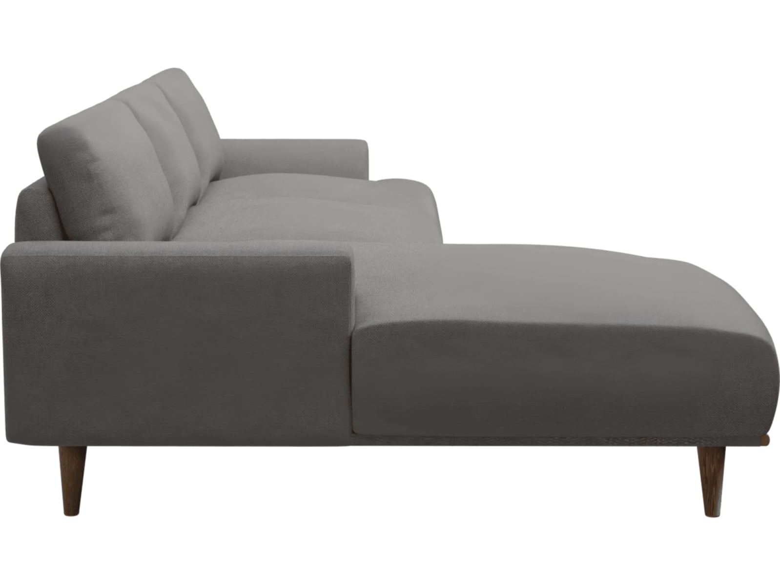 Dane California Slate Chaise Sofa - 3 Seater color California Slate