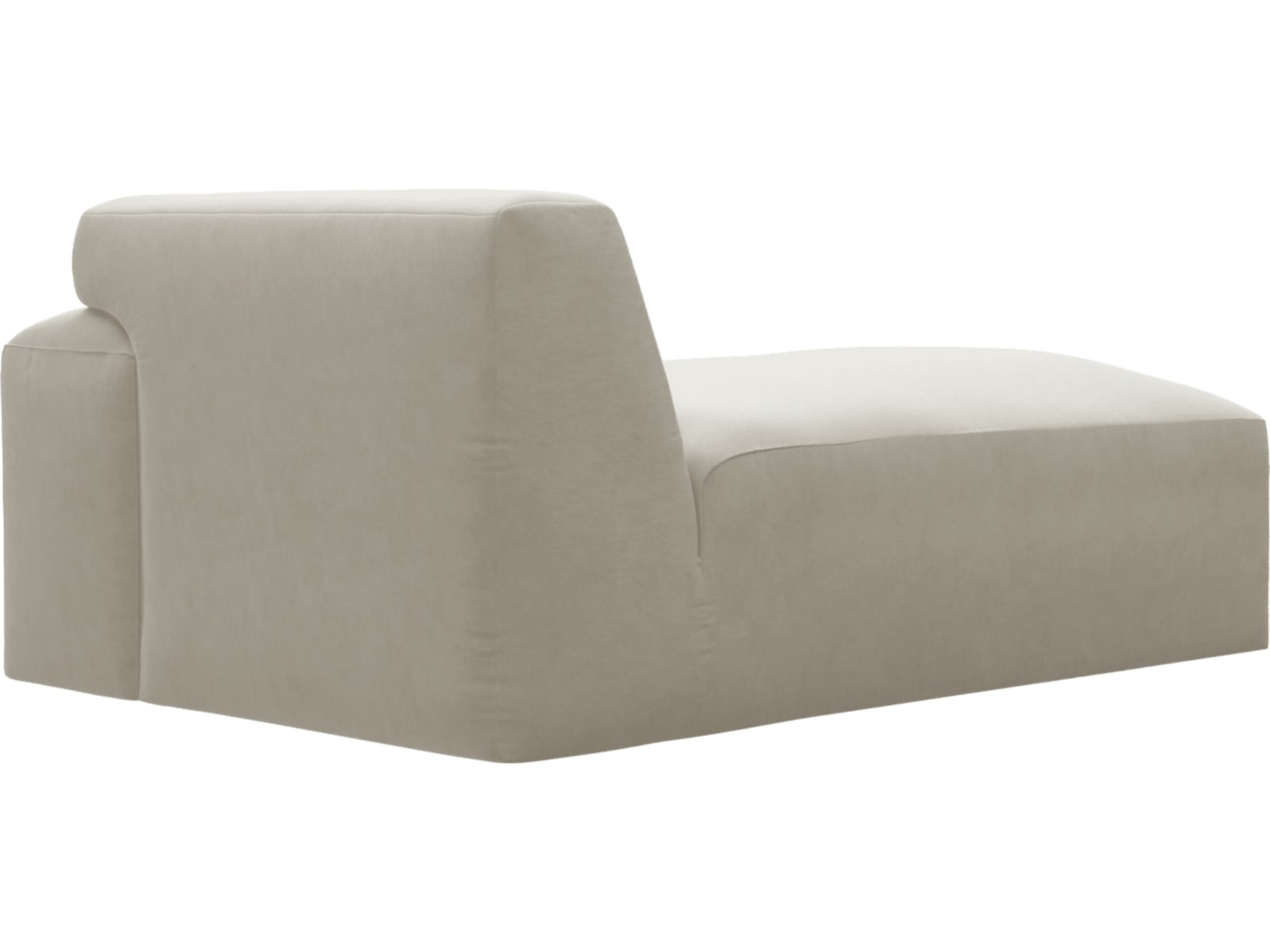 Copenhagen Muse Flax Right Arm Facing Chaise Module color Muse Flax