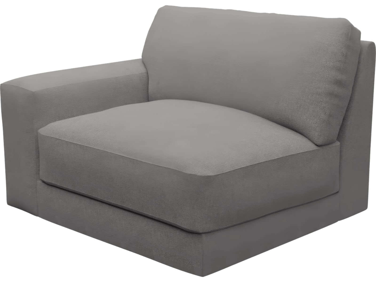 Monica California Slate Left Arm Facing Chair Module color California Slate