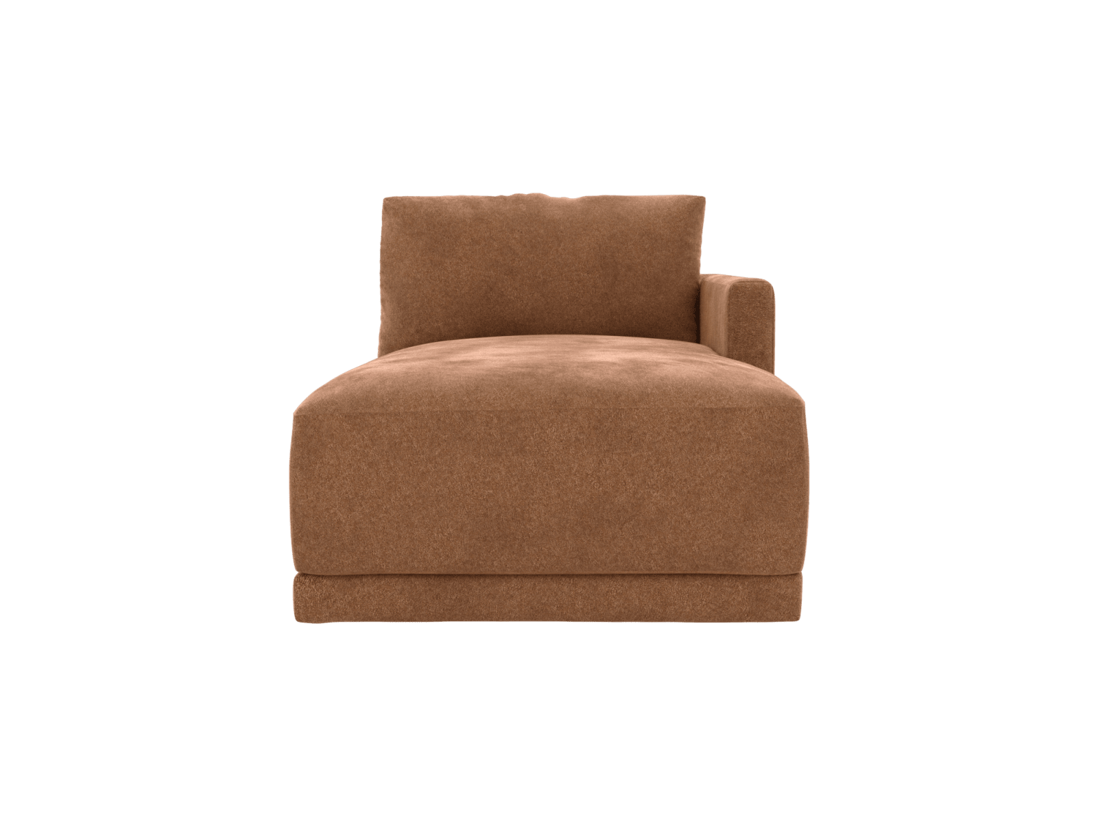 Haven Tribute Chestnut Right Arm Facing Chaise Sofa Module color Tribute Chestnut