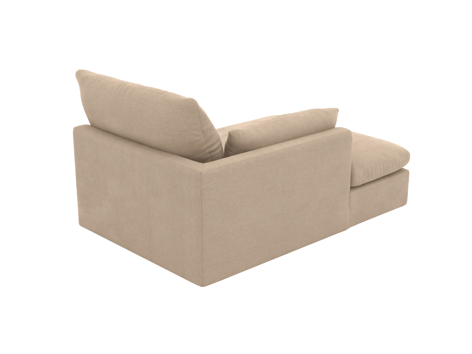 Willow Muse Driftwood Chaise Left Arm Facing Sofa Module color Muse Driftwood