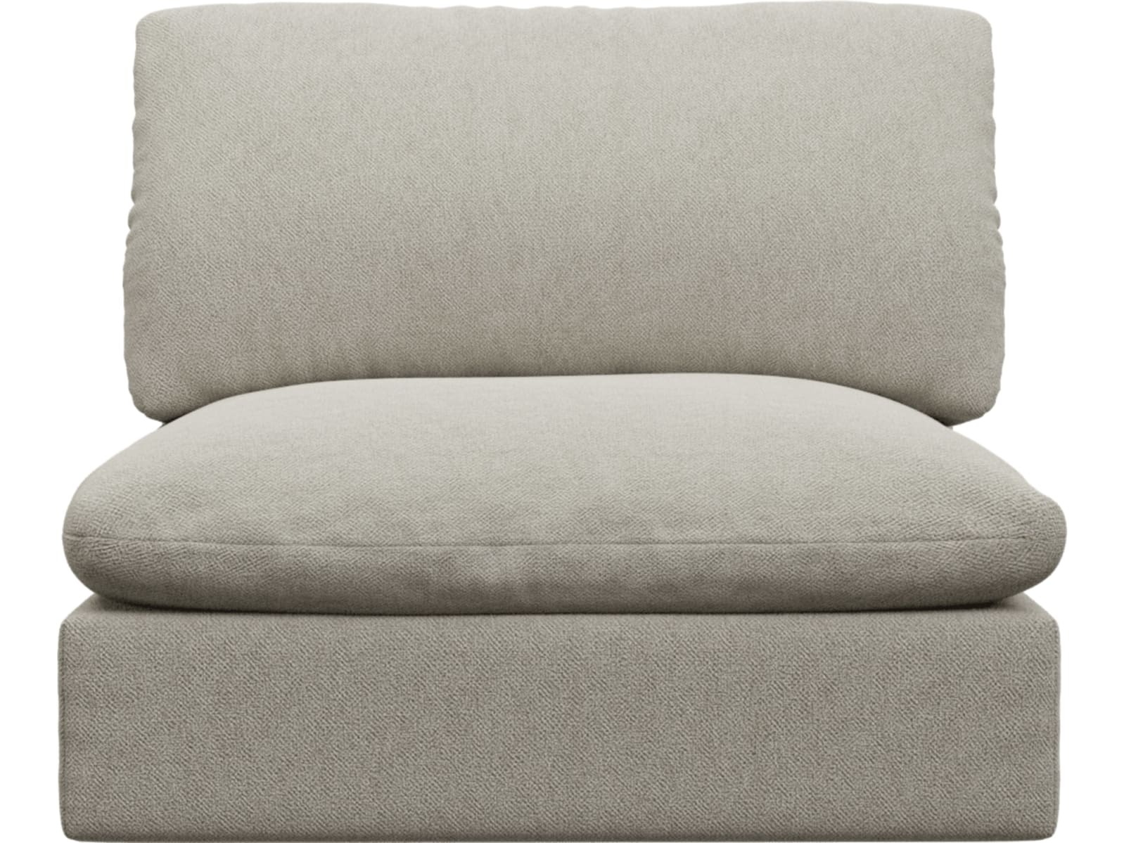 Willow Noa Desert Armless Sofa Module color Noa Desert