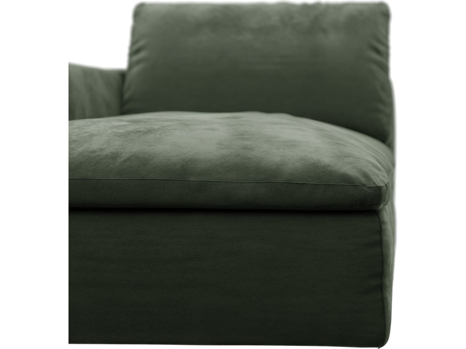 Cloud Deep Chaise Left Module Muse Forest color Muse Forest