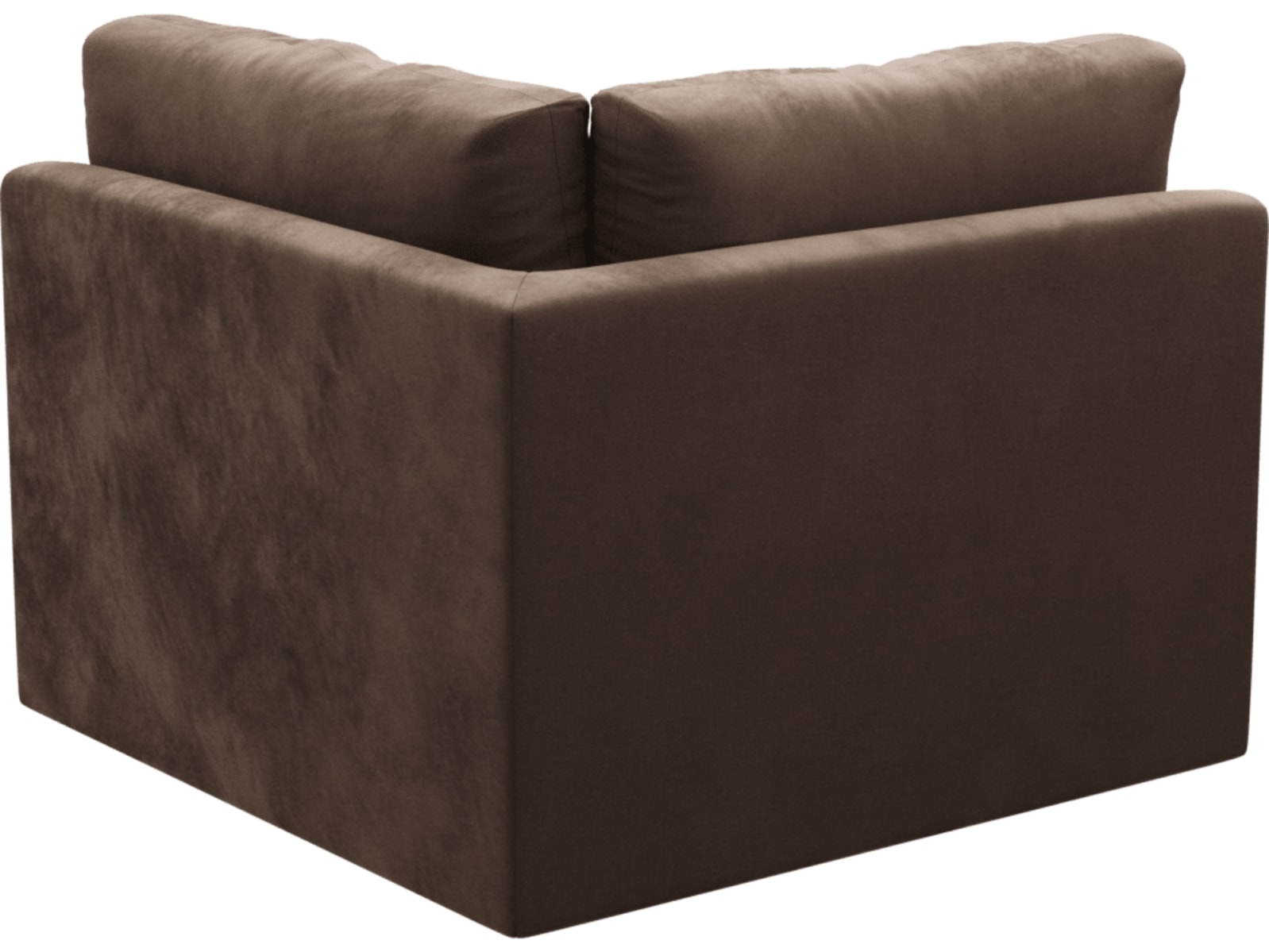 Haven Muse Chocolate Corner Sofa Chair Module color Muse Chocolate