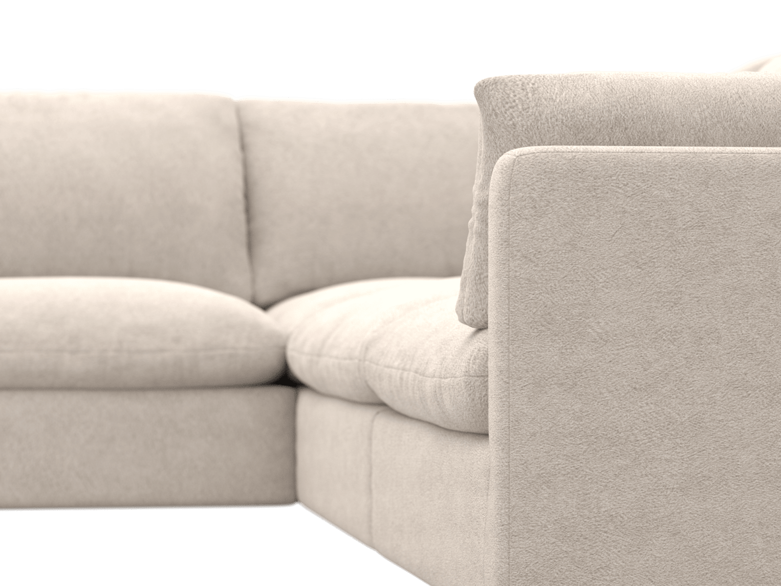 Willow Noa Desert Modular Sofa - 5 Seater LAF Terminal color Noa Desert