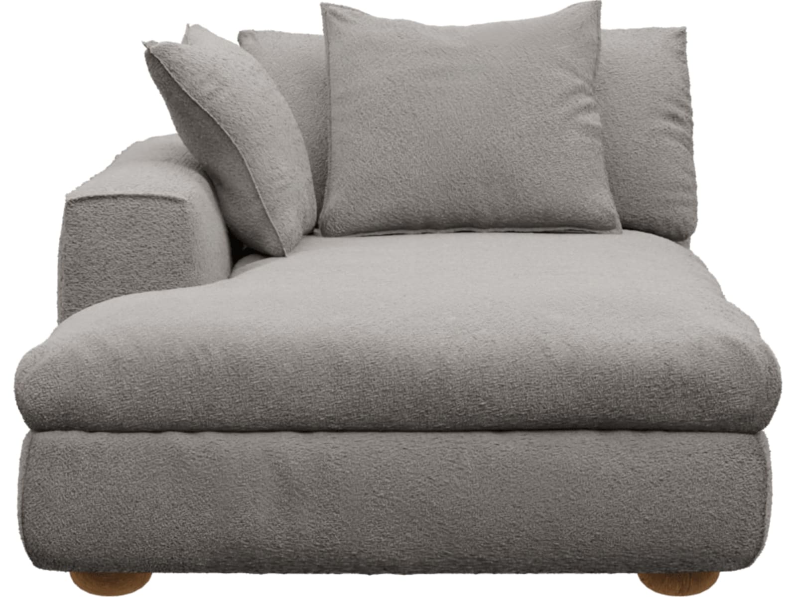 Tully Sofa Modules Slip Covers Boucle Pumice color Boucle Pumice