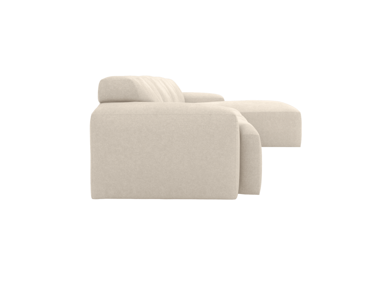 Copenhagen Tribute Shell Chaise Sofa - 4 Seater color Tribute Shell