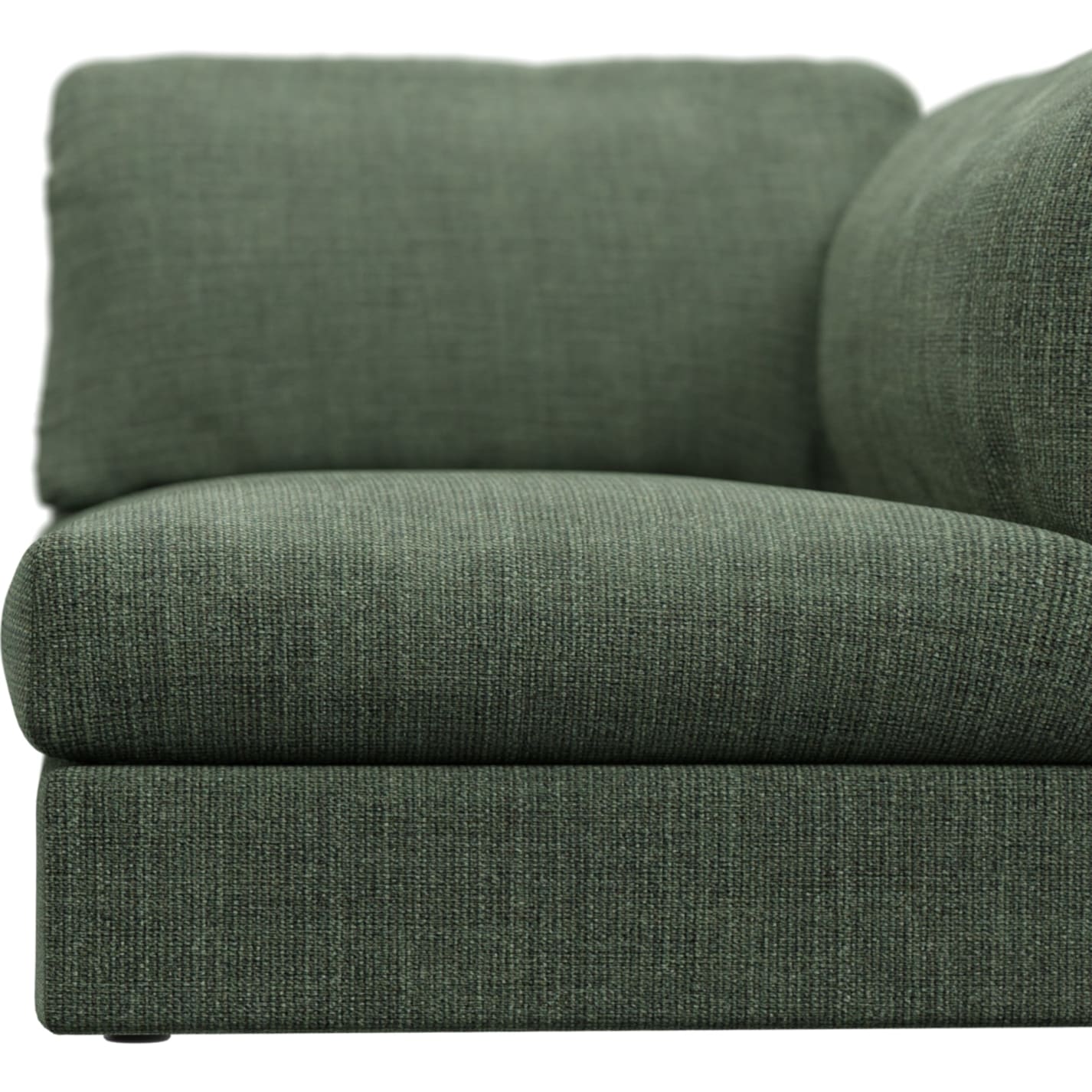 Finley Tribute Dark Jade Right Arm Facing Sofa Chair Module color Tribute Dark Jade