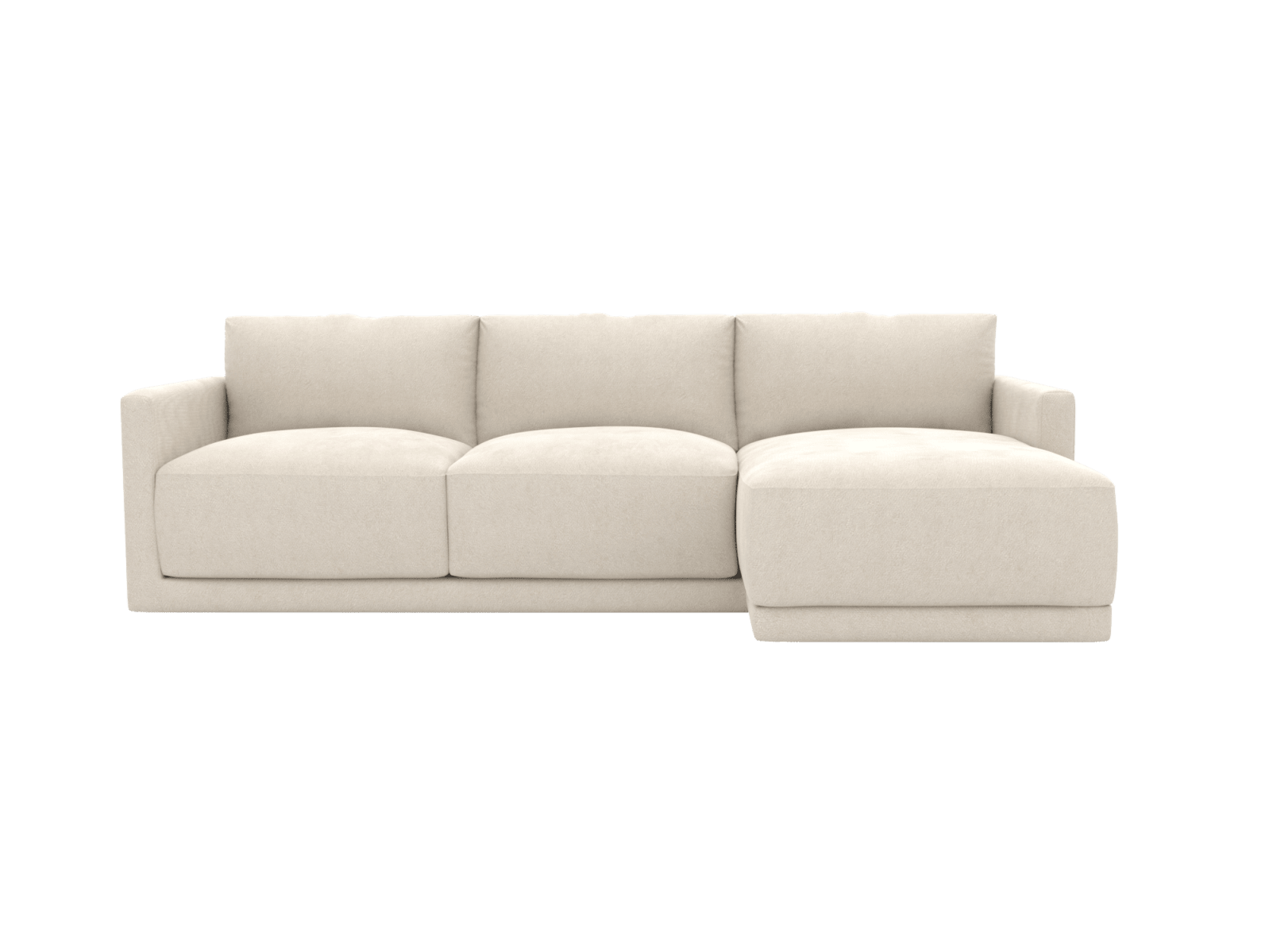 Haven Muse Flax 3 Seater Chaise Sofa color Muse Flax