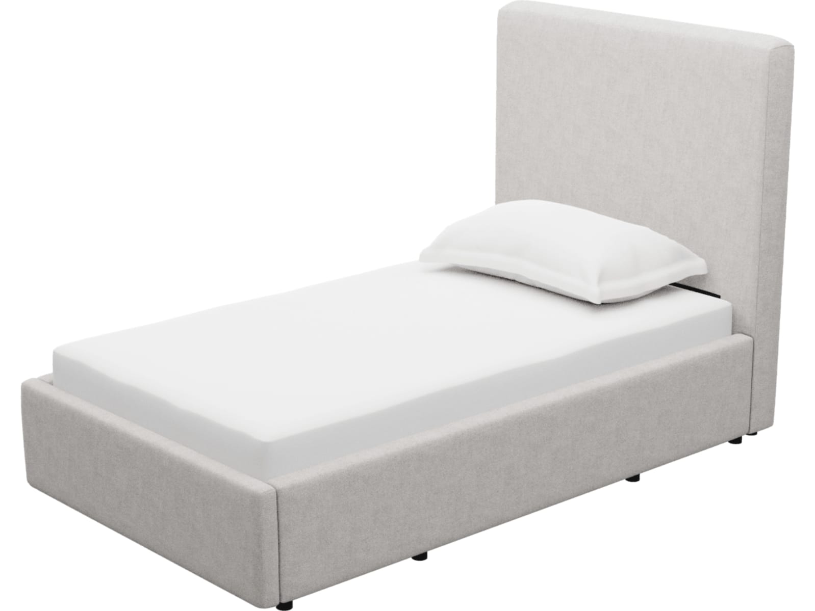 Aria Avon Mineral Left Drawer Storage Bed color Avon Mineral