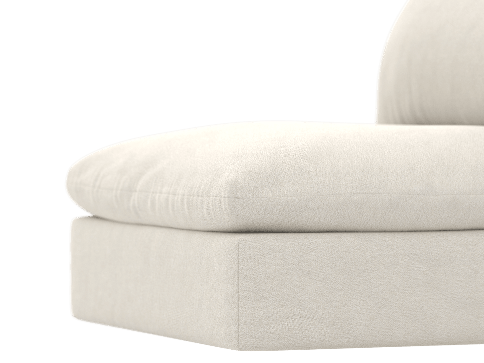 Willow California Ivory Armless Sofa Module color California Ivory