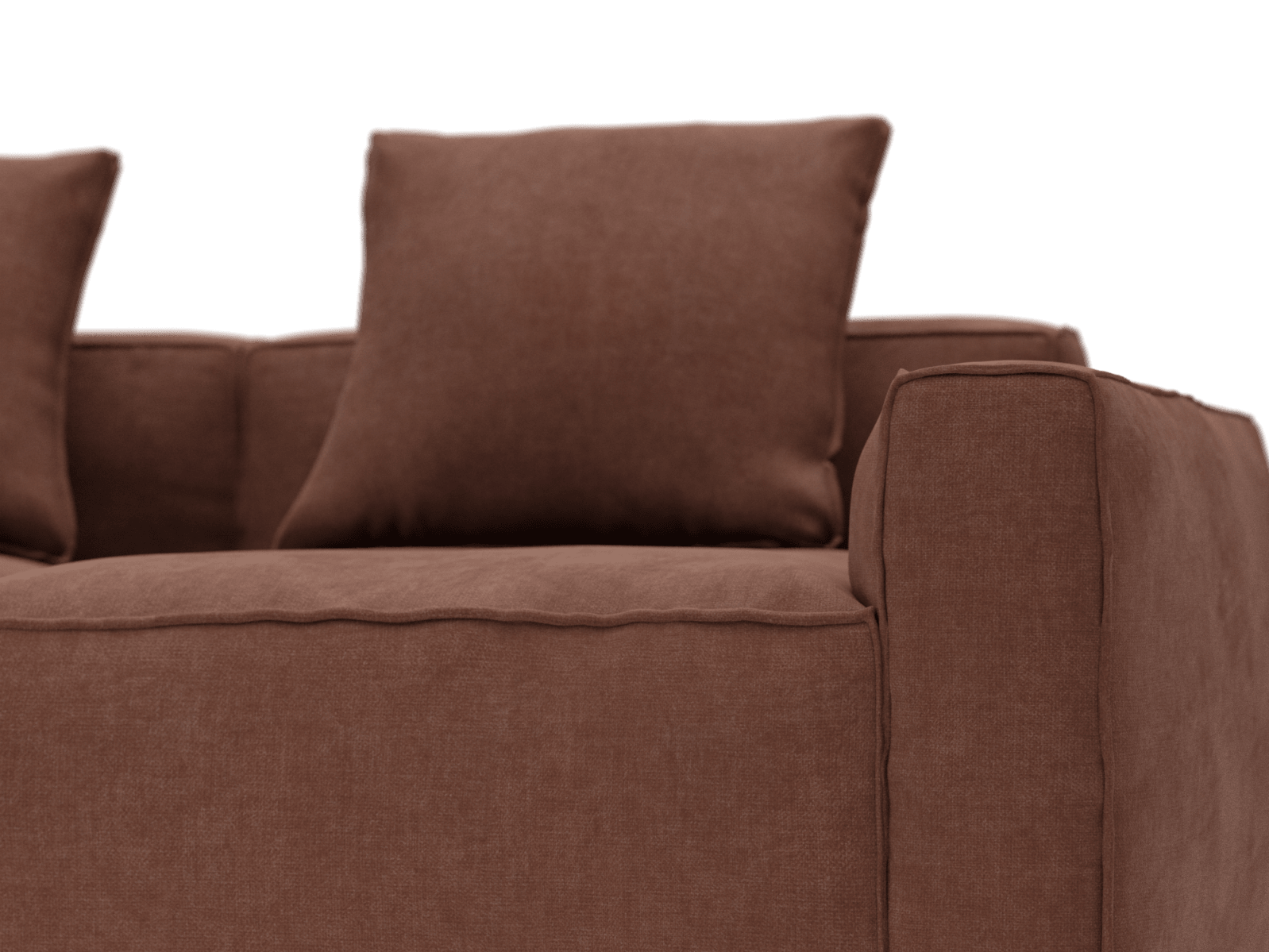 Riley Apt Muse Rust Sofa - 5 Seater LAF Terminal color Muse Rust