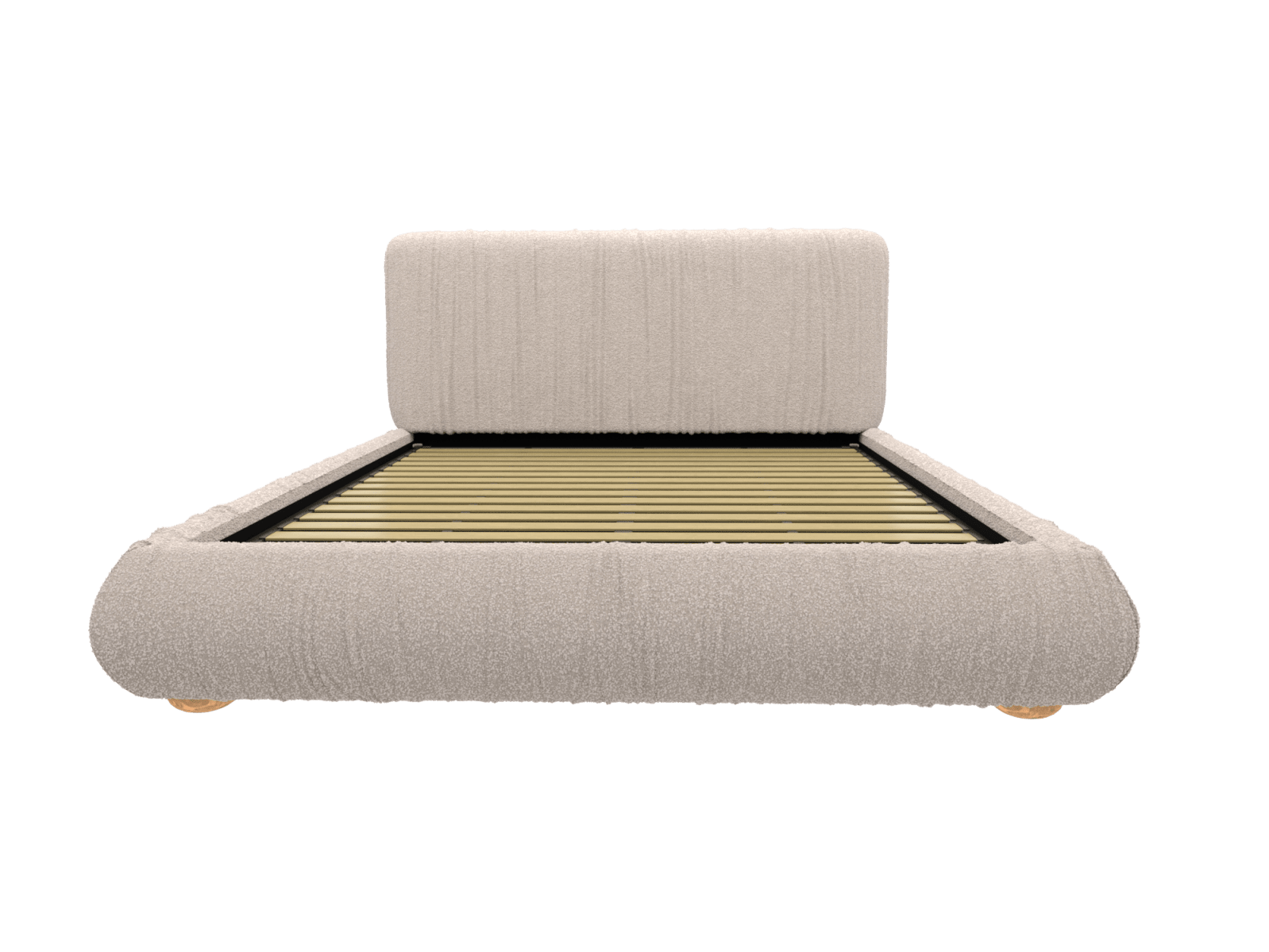 Gracie Bed Frame Boucle Pumice color Boucle Pumice