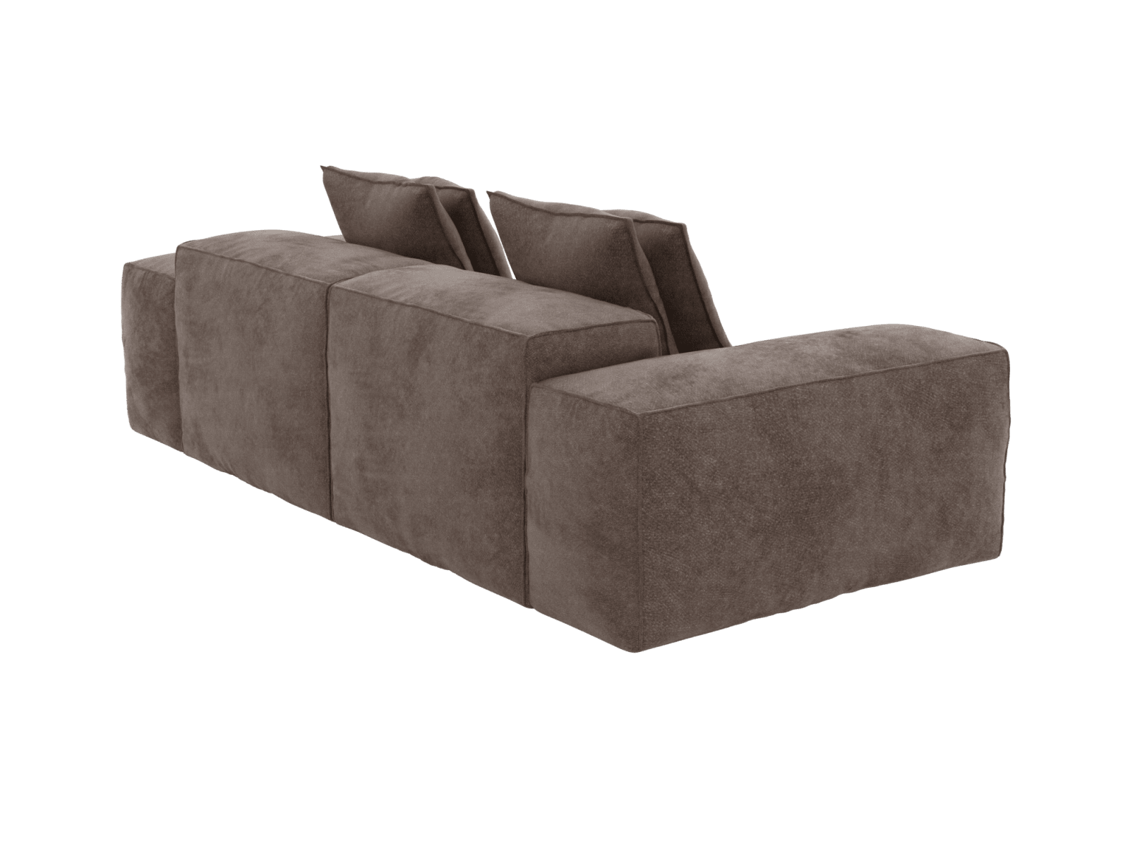 Riley Muse Mink 2 Seater Modular Sofa color Muse Mink