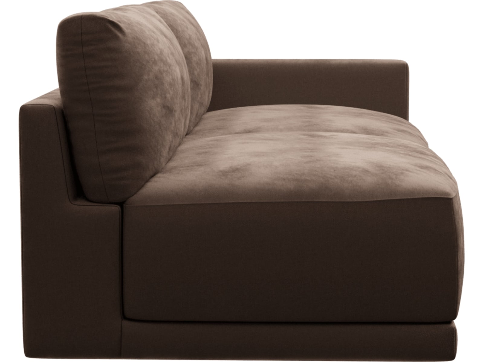 Haven Muse Chocolate Right Arm Facing 3 Seater Sofa Module color Muse Chocolate