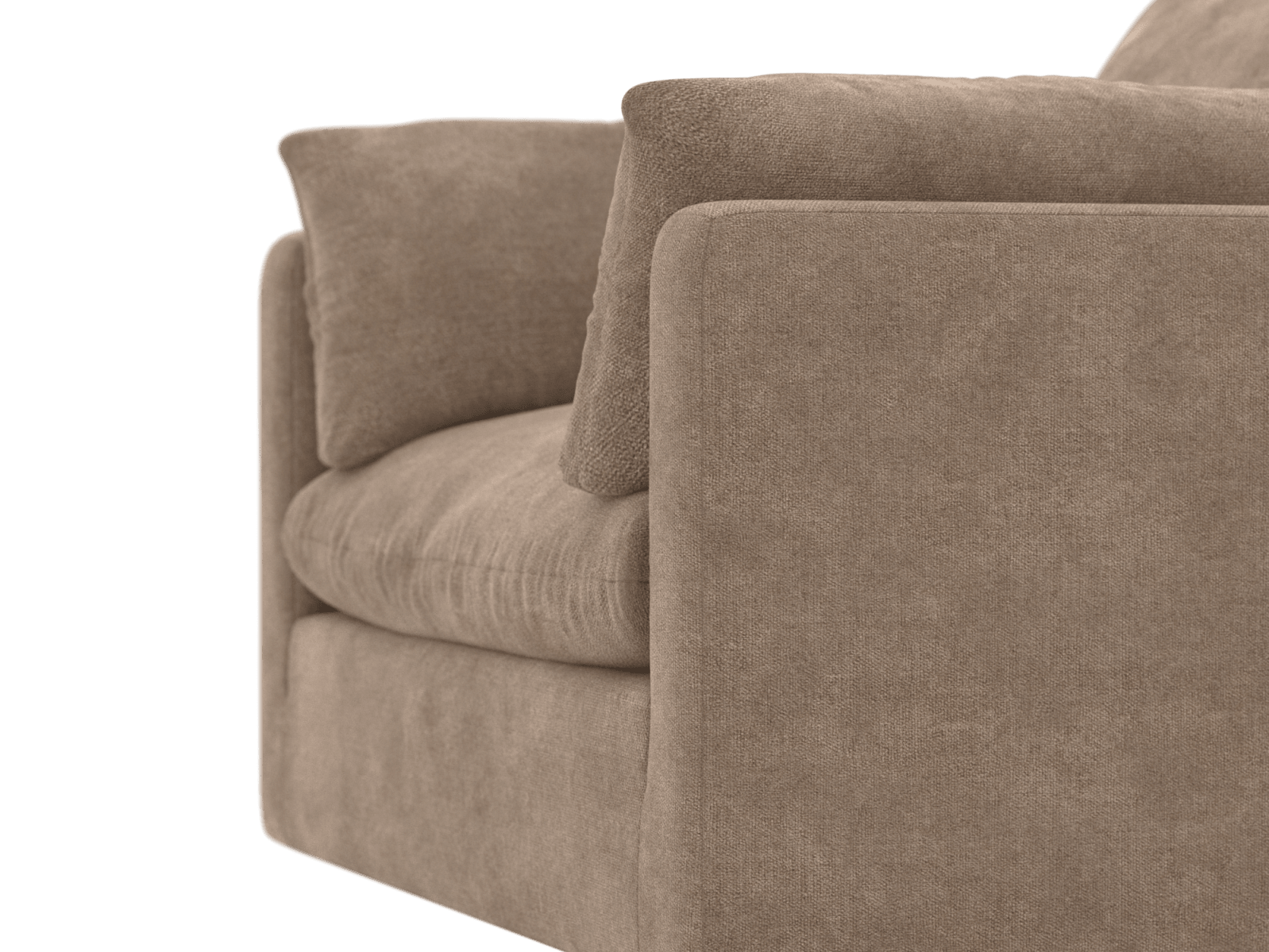 Willow Tribute Walnut Armchair color Tribute Walnut