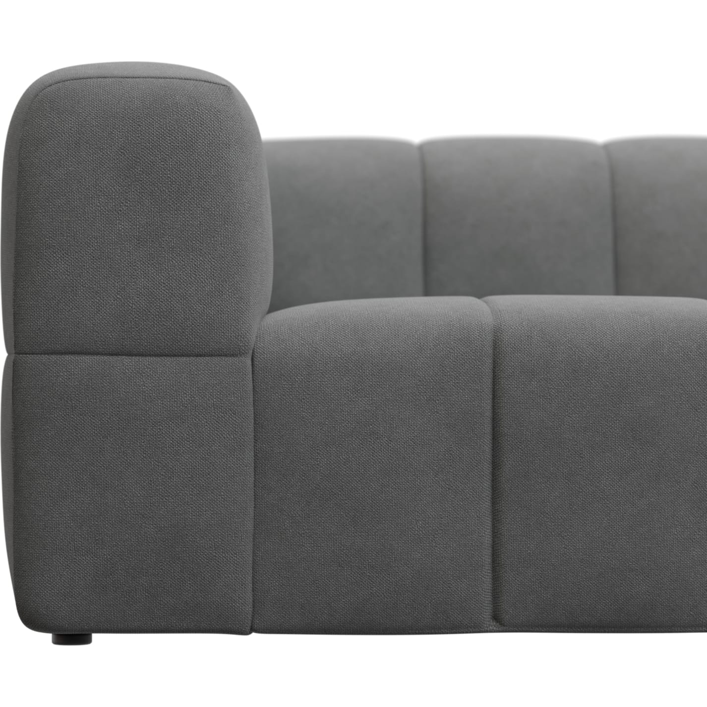 Lucello Maya Flint Modular Sofa with Ottoman - 5 Piece color Maya Flint