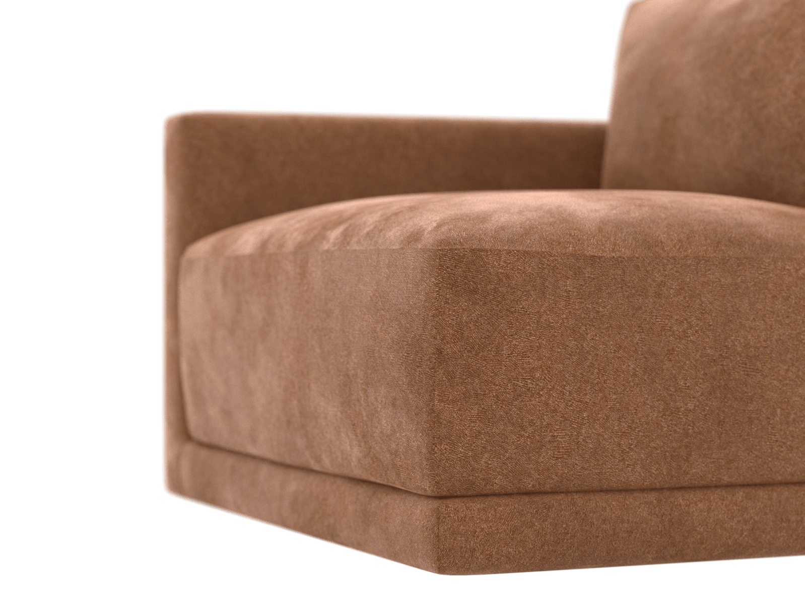 Haven Tribute Chestnut Left Arm Facing Sofa Module color Tribute Chestnut