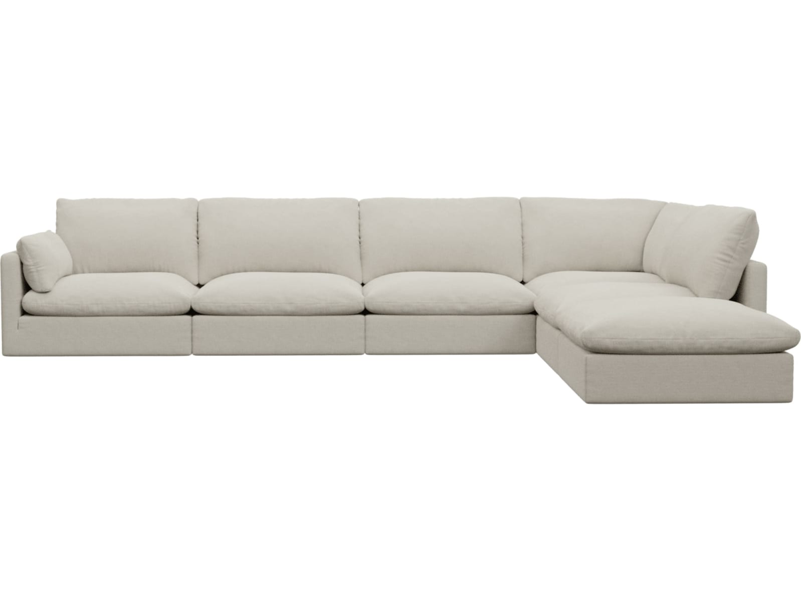 Willow Toorak Pearl Modular Sofa - 6 Seater RAF Terminal color Toorak Pearl