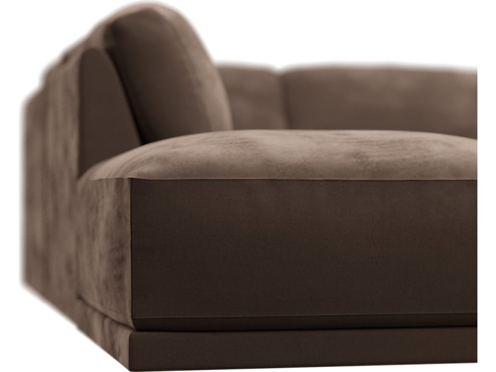 Emily Modular Sofa Muse Chocolate - 6 Piece color Muse Chocolate