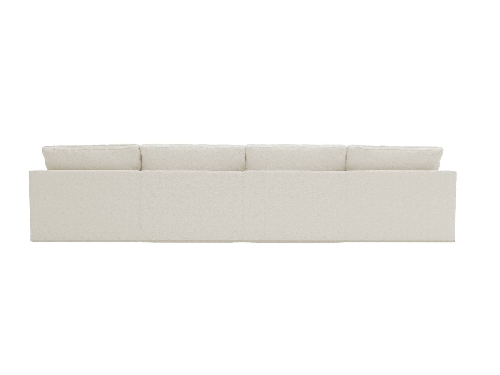 Retreat Boucle Ivory Modular Sofa - 4 Piece color Boucle Ivory