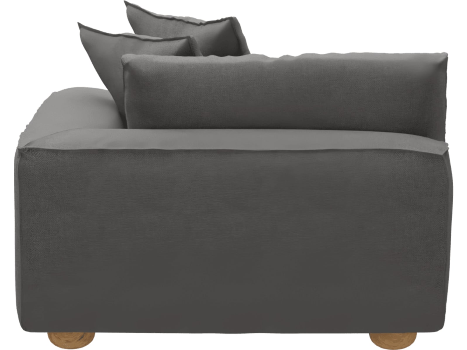 Tully California Slate Right Arm Facing Chair Module color California Slate