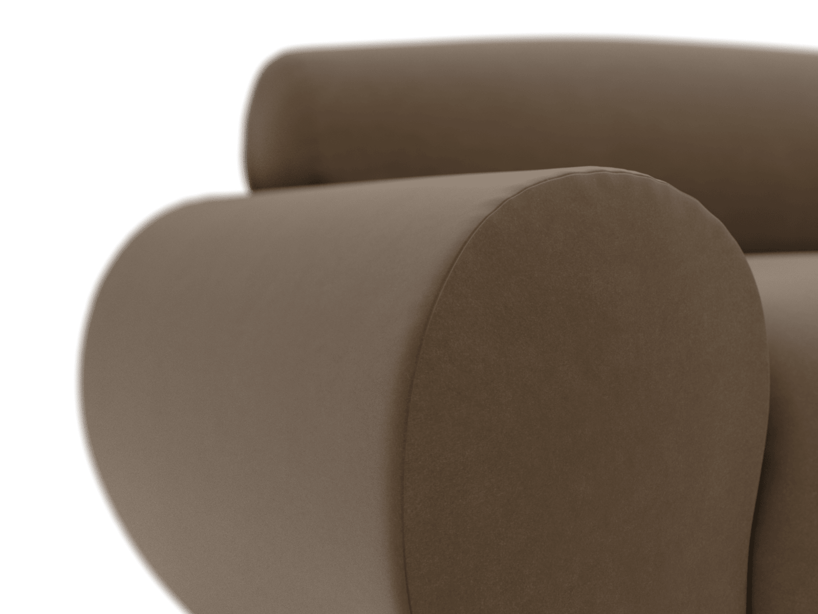 Malmo Blaze Mocha 1 Seat Left Arm Facing Sofa Module color Blaze Mocha