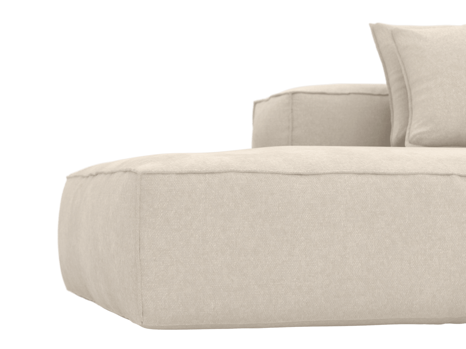 Riley Tribute Shell 6 Seater Terminal Left Modular Sofa color Tribute Shell