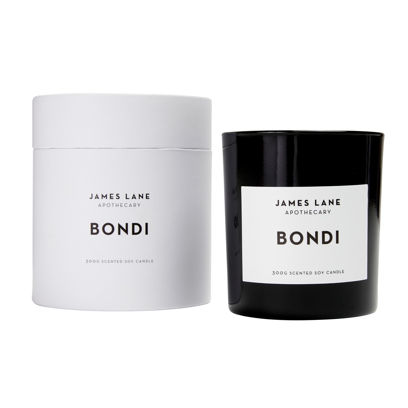 Apothecary Bondi Scented Candle 300gm color Black