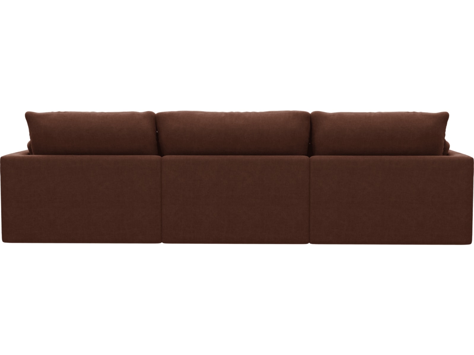 Willow Muse Rust Chaise Sofa - 3 Seater color Muse Rust