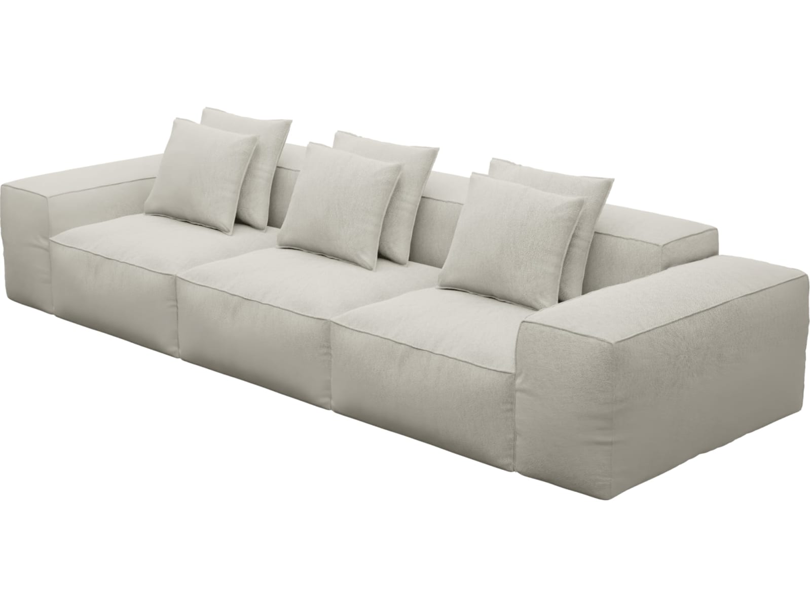 Riley Noa Desert Modular Sofa - 3 Seater color Noa Desert